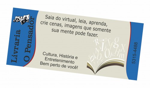 Marcador de pagina 300g cores frente, verniz frente