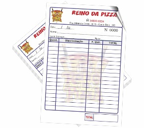comanda 10x15cm - cores frente - 2vias
